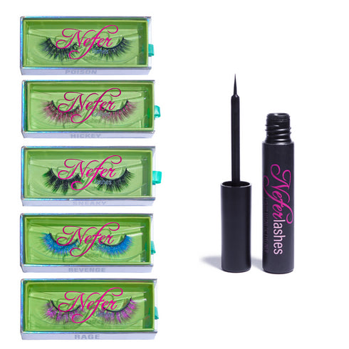 UNICORN (pestañas de colores)